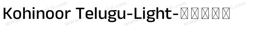 Kohinoor Telugu-Light字体转换